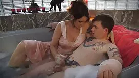 Busty MILF Ava Addam ...